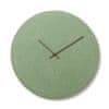 Betonové hodiny 50 cm - zelené/ořech
