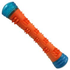 Plaček Hračka DOG FANTASY Kouzelná hůlka svítící, pískací oranžovo-modrá 4,6x4,6x23cm, 1 ks