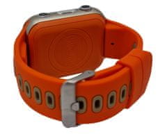 Klarion Dětské oranžové 4G smart hodinky E10-2024 80GB s GPS a bezkonkurenční výdrží baterie