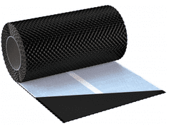 Vše pro střechu ALUFLEX 3D - Hliníkový těsnící pás – 3D strukturovaný povrch (5m), černá