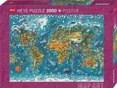 Heye Puzzle Map Art: Miniaturní svět 2000 dílků