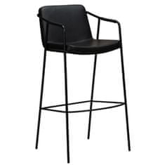 Marckeric Černá barová židle z imitace kůže DAN-FORM Denmark Boto, výška 105 cm