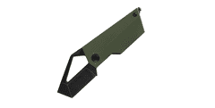 Kizer V2563A1 CyberBlade Green G10 kapesní nůž 5,5 cm, černá, zelená, G10, rozbíječ skla