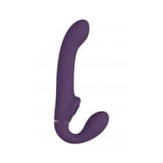 VIVE Ai Vibrační strap-on se stimulací klitorisu - fialový