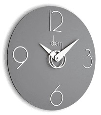 IncantesimoDesign Designové nástěnné hodiny I501GR grey IncantesimoDesign 40cm