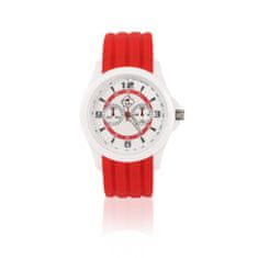 Roadsign Dámské náramkové hodinky Roadsign Bunbury R14024, červené, bílý ciferník