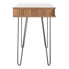 Butopêa Psací stůl s orientálním vzorem, ohnutými nohami, rozměry 75x51 cm, ořechová barva.