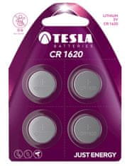 Tesla Batteries Lithium CR1620 knoflíkové baterie 3V 4ks (1099137156)