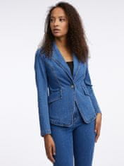 Orsay Modré dámské džínové sako 34