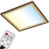 BRILONER BRILONER Ultraploché CCT-svítidlo LED panel s přímým a nepřímým osvětlením, 10 cm, LED, 22 W, 3000 lm, hnědo-zlatá BRILO 7459-417