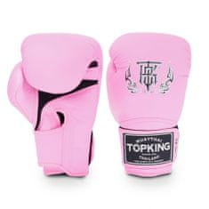 Top King Boxerské rukavice TOP KING Super Air Single Tone - růžové