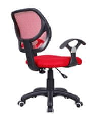 Casa Vital Kancelářská židle DIANA, pro děti, 57x54,5x87-97 cm, červená