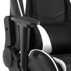 Casa Vital Herní židle AGNES, 70x70x125-135 cm, bílá/černá