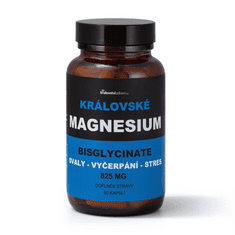 Kralovstvizdravi Královské Magnesium Bisglycinate 825 mg + (Vitamín B6), 90 veg. kapslí