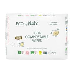 ECO by Naty ECO Vlhčené ubrousky bez vůně - pro citlivou pokožku (3x56 ks)