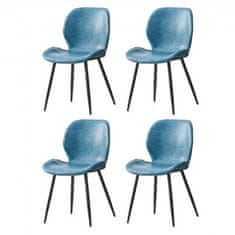 Casa Vital CasaDolce Jídelní židle RAYOS, sada 4 kusů, modrá