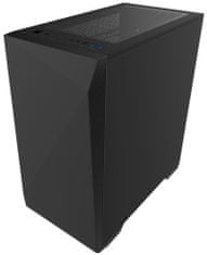 Zalman case minitower Z1 Iceberg černá, bez zdroje, ATX, 3x 120mm ventilátor, 1x USB 2.0, 2x USB 3.0, průhledná bočnice