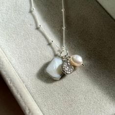 Decadorn Jemný přívěsek s perlou + stříbrný řetízek zdarma