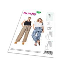 Burda Střih Burda 6218 - Letní kalhoty, lněné kalhoty pro plnoštíhlé