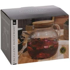 Excellent Houseware Skleněná čajová konvice s kovovým filtrem, 1000 ml