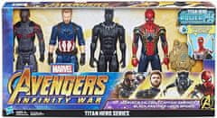 Avengers Avengers Infinity War Sada 4 Figurek 30 cm Černý Panter Iron Spider Kapitan Amerika Falcon od Hasbro))