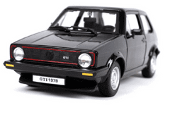 Burago B 1:24 Volkswagen Golf MK1 GTI černá 18-21089