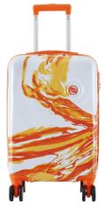 SEMI LINE Příruční kufr T5655 White/Orange