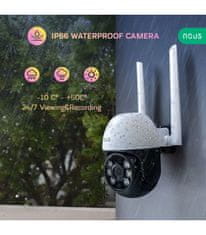 Nous Nous W6 WiFi Smart PTZ Venkovní Mini IP Kamera 3MP Tuya