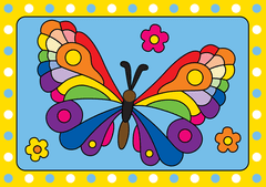 Kids DO Kreativní sada na 3D malování hlínou - Motýl 20 X 29 cm