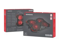 Genesis Chladící podložka pro NB OXID 260, LED, 15,6-17,3" 4xvětrák, 2xUSB