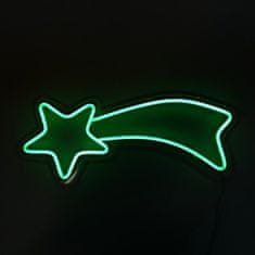 Neons LED neonová cedule - Hvězda - 30*18 cm