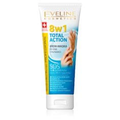 Eveline Cosmetics hand&nail therapy total action 8v1 krém-maska ??na ruce a nehty 75ml