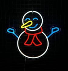 Neons LED neonová cedule - Sněhulák - 40*38 cm