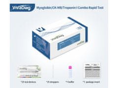VivaDiag 25x 3v1 Myoglobin/CK-MB/Troponin I test VivaDiag