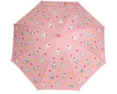 Simmy Dětský deštník měnící barvu "Dortiky" růžový