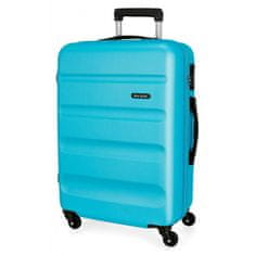 Joummabags ABS Cestovní kufr ROLL ROAD FLEX Azul Claro, 65x46x23cm, 56L, 584926A (medium)