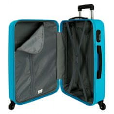 Joummabags ABS Cestovní kufr ROLL ROAD FLEX Azul Claro, 65x46x23cm, 56L, 584926A (medium)