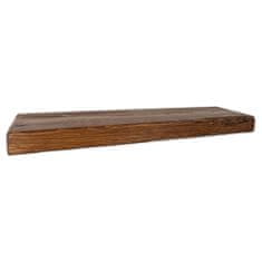 Moderix Rustikální Dřevěná Silná Závěsná Nástěnná Police Střední Dub, 14.5 cm, 30 cm