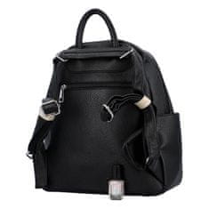 Demra Příjemný dámský koženkový batůžek/kabelka Amurath, černá