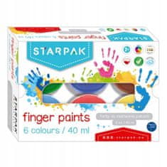STARPAK Barvy na prsty 6 barev 40 ml