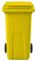 Contenur Plastová popelnice 240l žlutá