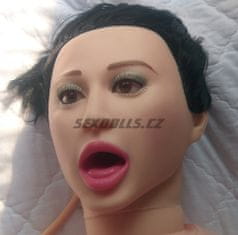 Diaoshi oral doll Natasha / realistická nafukovací panna, barva vlasů - černá