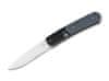 01BO477 DOGLEG AUTO automatický nůž 8,4 cm, černá, G10, ocel, plstěné pouzdro