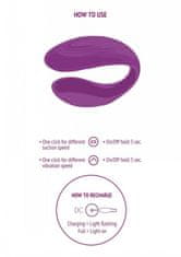 Xocoon Bound Love Couples Vibrator / vibrátor pro páry - Purple