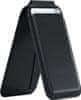 magnetický stojánek / peněženka Vegan-Leather pro Apple iPhone 12/13/14/15 (všechny modely), černá