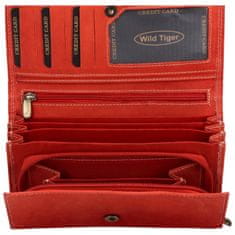 Wild Tiger Dámská kožená peněženka Wild, jasně červená