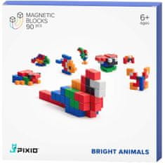 PIXIO PIXIO Bright Animals Magnetická stavebnice