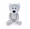 BalibaZoo Dětská plyšová hračka/mazlíček Medvídek, 19cm, světle šedý