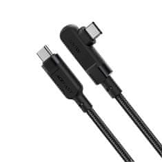 AceFast Acefast úhlový kabel USB typu C - USB typu C 2m, 100W (20V/5A) černý (C5-03 Black)