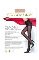 Golden lady Dámské vzorované fialové punčochy Barva: černá, Velikost: XL